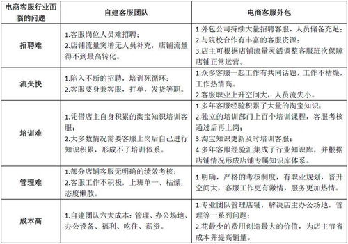 自建客服團隊與外包客服優(yōu)劣勢對比分析